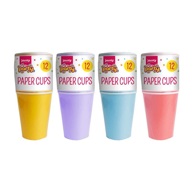 Colourful papercup 12pcs x 12pk